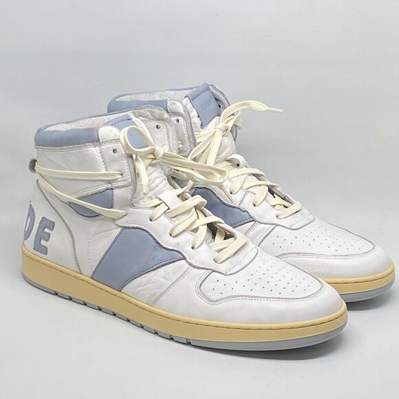Rhude Rhecess Worn Out Effect High Top Sneakers size 12 display picture 2